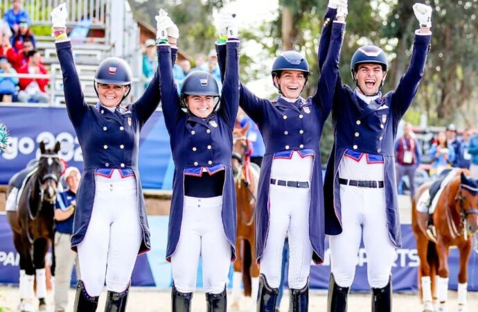 Estados Unidos se lleva el oro en adiestramiento grupal de los Juegos Panamericanos Santiago 2023