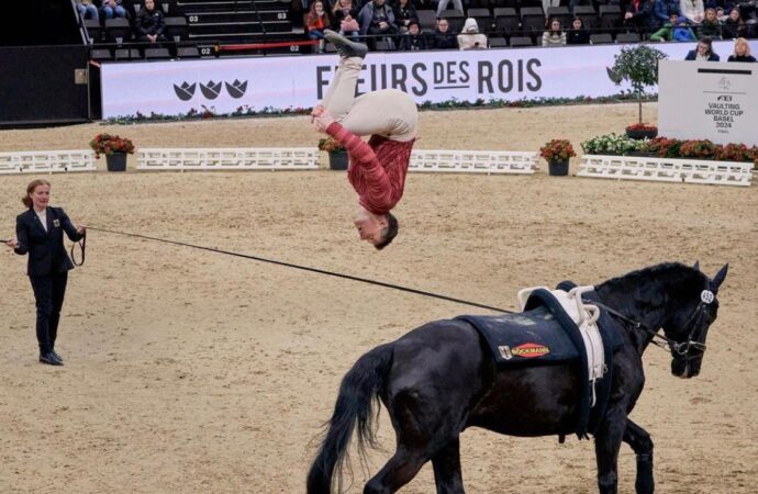 Triunfo alemán y éxito italiano iluminan la Final de la Copa del Mundo de Vaulting FEI™ en Basilea